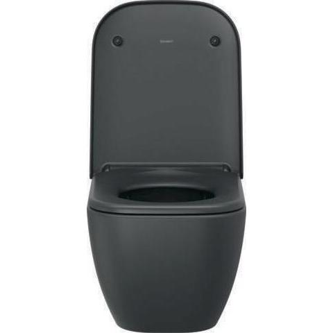 Thumbnail - Duravit, Toilette + Bidet, Wand-WC HAPPY D.2 RIMLESS tief, 365x540mm anthrazit matt WG