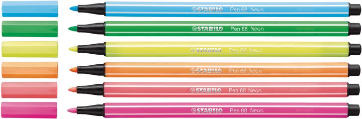 Productafbeelding STABILO Pen 68 Premium viltstift (Veelkleurig, 6 x)