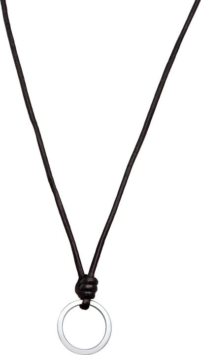Produktbild Elli Halskette Charmträger Textilband 925 Silber (925er Sterling Silber, Leder, Keine Schmucksteine)