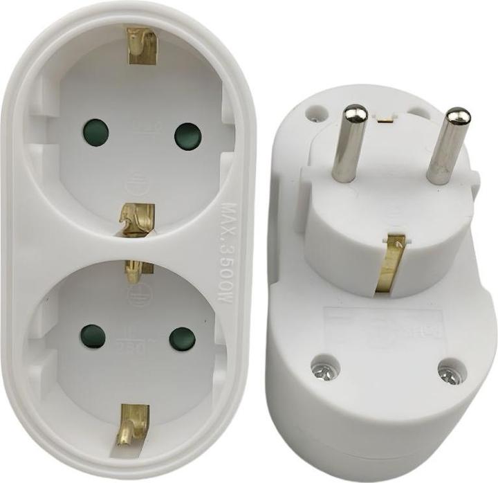 Produktbild MicroConnect Schuko power converter, with (Typ F, CEE 7/4)