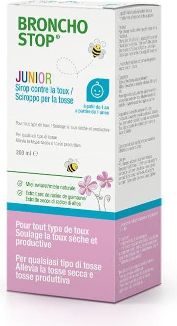 Produktbild Hänseler BRONCHOSTOP Junior Hustensaft 200ml (1 Stück)