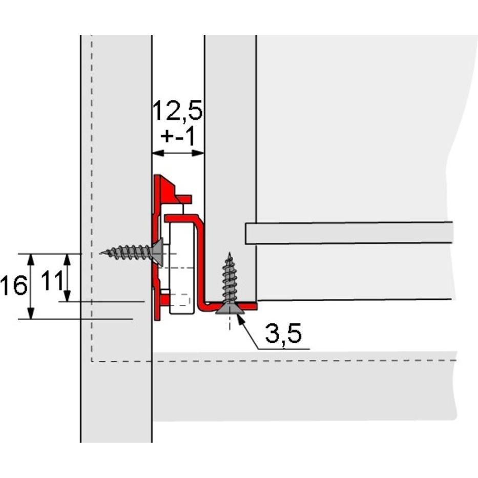 Thumbnail - Hettich, Schubladenauszüge, Rollenführung FR 402