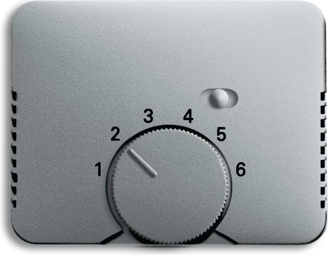 Actual product image Busch-Jaeger Cover for room thermostat Alpha Exclusiv/Alpha Nea titanium 1795-266