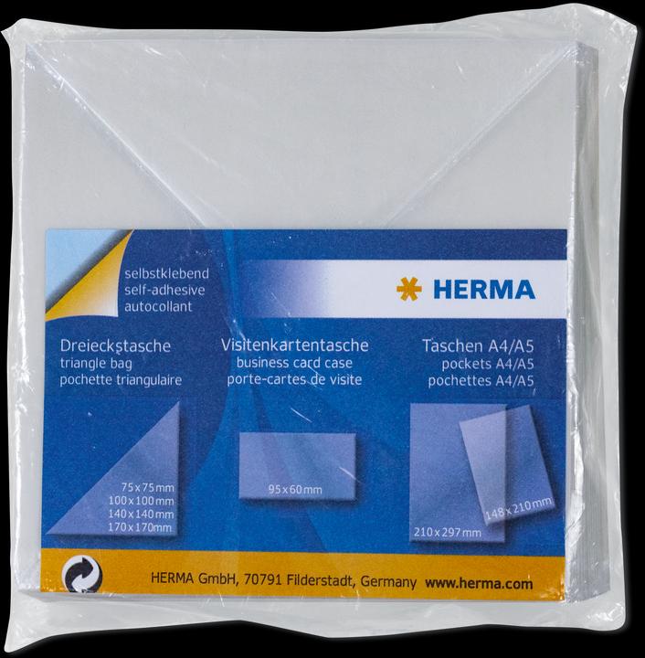 Actual product image Herma Triangular pockets