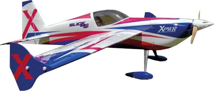 Actual product image 3D Hobby Shop slick 580 60" v2 plus red/white with wing quick release fastener