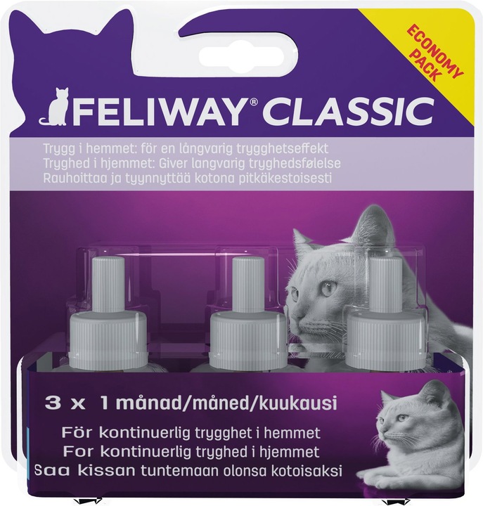 Image du produit Feliway Recharge classique pour diffuseur 3 x 48 ml (274889) (Chat, 48 ml)