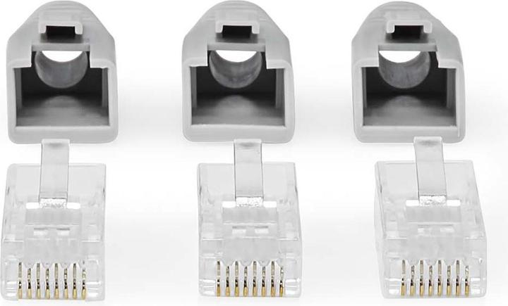 Immagine prodotto Nedis CCBW89360GY Spina RJ45 Pass Through Fixed/Stranded UTP CAT6 Straight Placcato oro 10 pz. (U/UTP, CAT6)