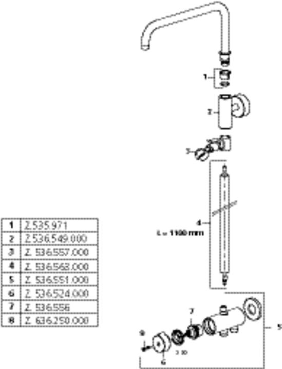 Actual product image KWC Shower system