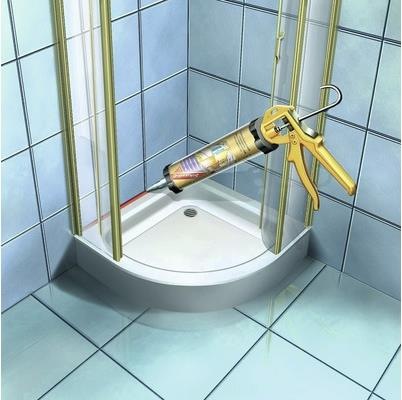 Actual product image Sika Sikasil-C (0.35 kg, Concrete grey, 300 ml)