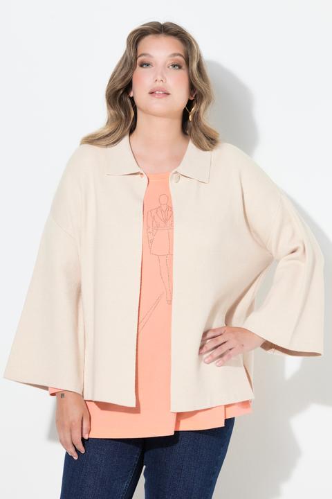 Produktbild Miamoda Strickjacke, Cape-Form, weite 3/4-Glockenärmel (58)