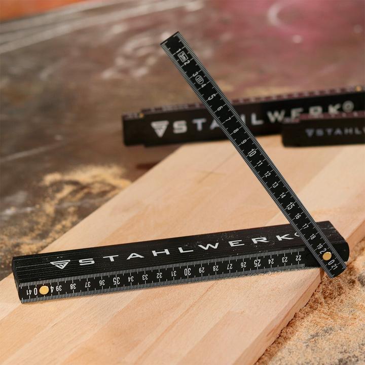 Actual product image Stahlwerk Folding rule 3 meter precise plastic folding rule metric digits