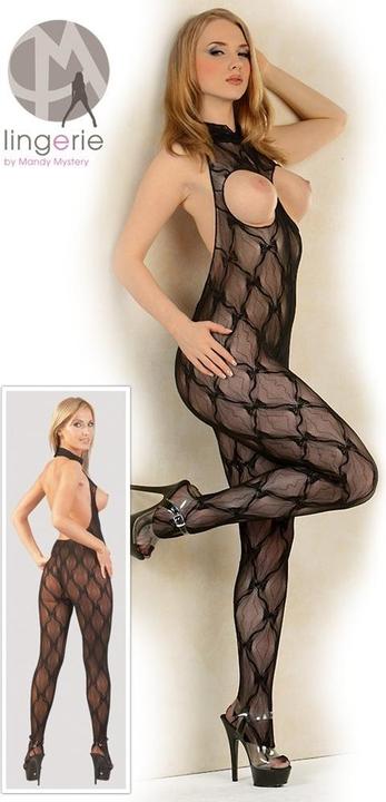Produktbild Mandy Mystery Spitzen Catsuit ouvert (S, M, L)