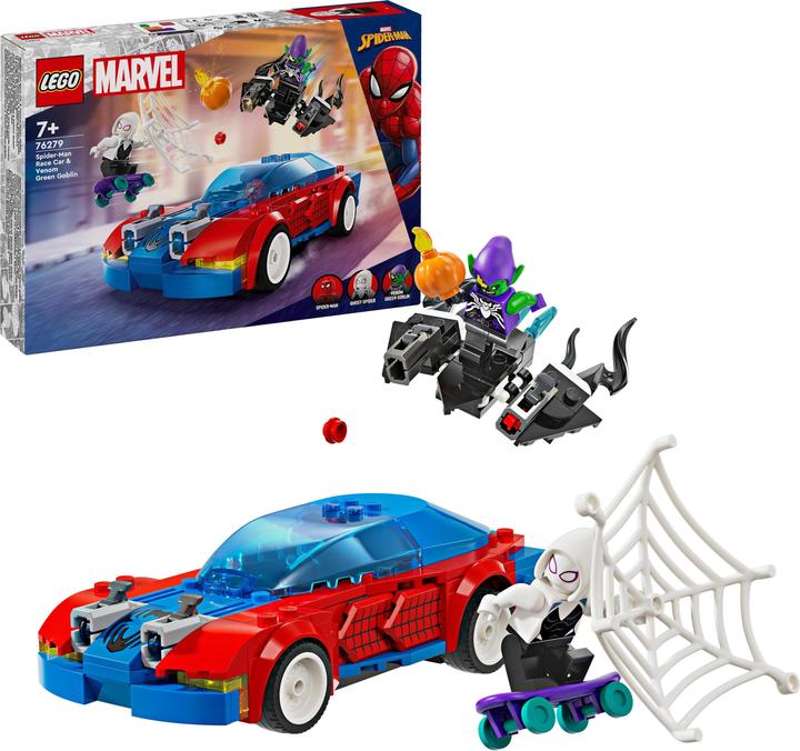 Produktbild LEGO Spider-Mans Rennauto & Venom Green Goblin (76279, LEGO Marvel)