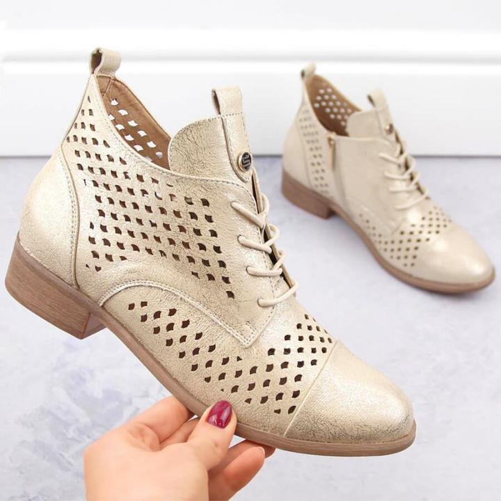 Image du produit Potocki Openwork ankle boots W WOL205 gold (36)