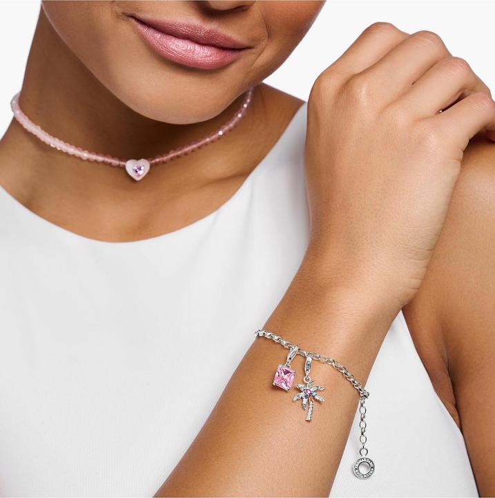 Produktbild Thomas Sabo Charm-Anhänger Bunte Palme Silber (925er Silber)