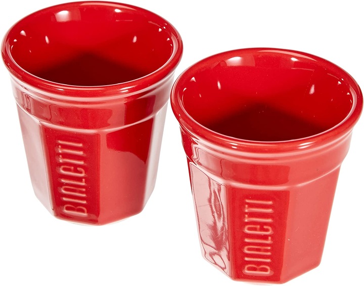 Actual product image Bialetti kawiarka Mini Express czerwona 2tz + 2 filiżanki (2 T.)