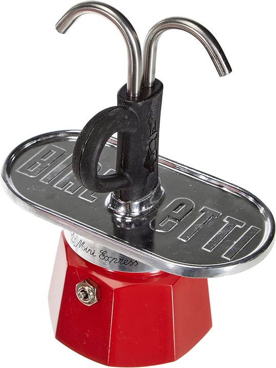 Actual product image Bialetti kawiarka Mini Express czerwona 2tz + 2 filiżanki (2 T.)