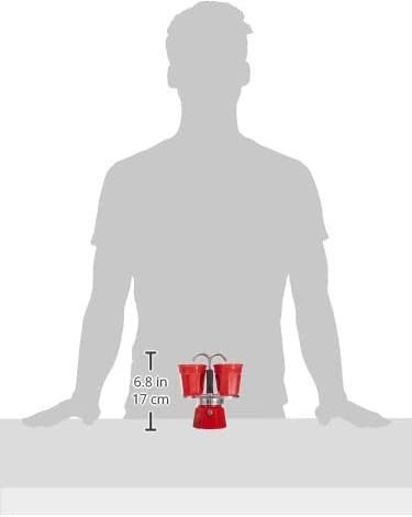 Actual product image Bialetti kawiarka Mini Express czerwona 2tz + 2 filiżanki (2 T.)