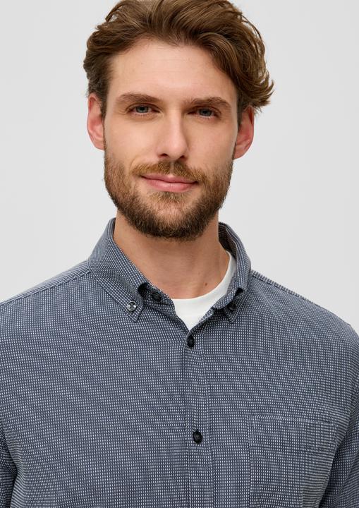Produktbild s.Oliver Hemd Hemd mit Dobby-Struktur (S)