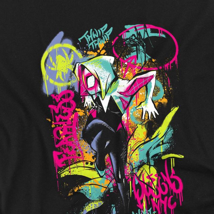 Immagine prodotto Maglietta Ragno Fantasma Neon Graffiti Bambini (128)