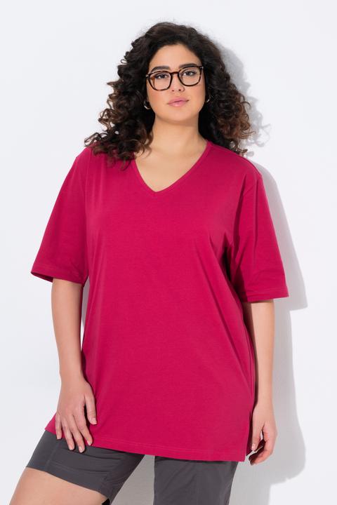 Produktbild Ulla Popken T-Shirt, V-Ausschnitt, Relaxed, Halbarm (62)