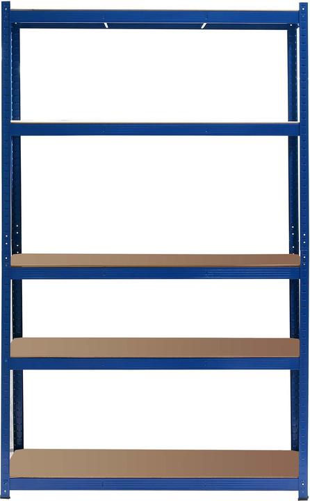 Produktbild Wiltec Schwerlastregal 100x50x204cm 200kg Steckregal blau Werkstattregal Keller