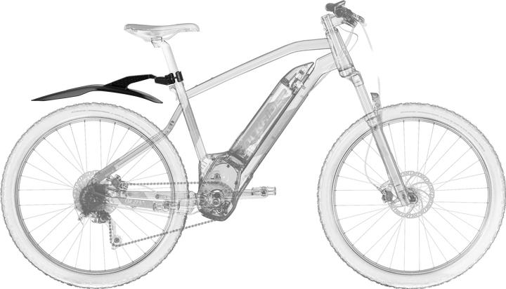 Actual product image Rockrider Rear mudguard Velo rigid (Rear mudguard)