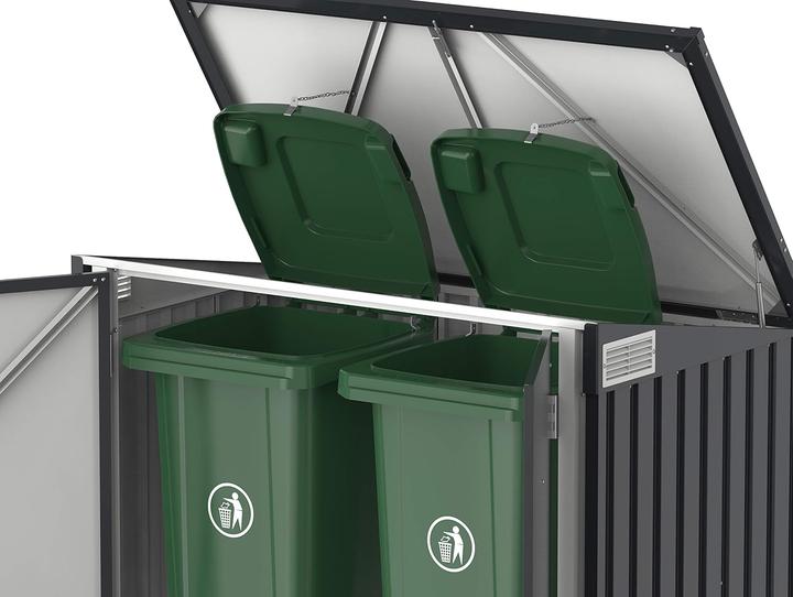 Actual product image Tepro Waste bin box, anthracite/white