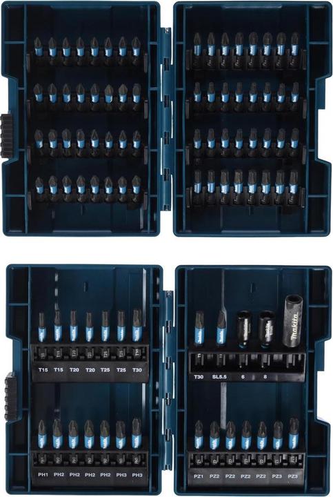 Produktbild Makita Impact Black-Bit-Set (Innensechsrund TX, Kreuz Phillips PH, Kreuz Pozidriv PZ, Schraubschlitz)