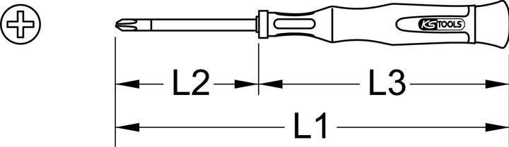 Produktbild KS Tools 500.7834 (Phillipps-Kreuzschlitz (PH))