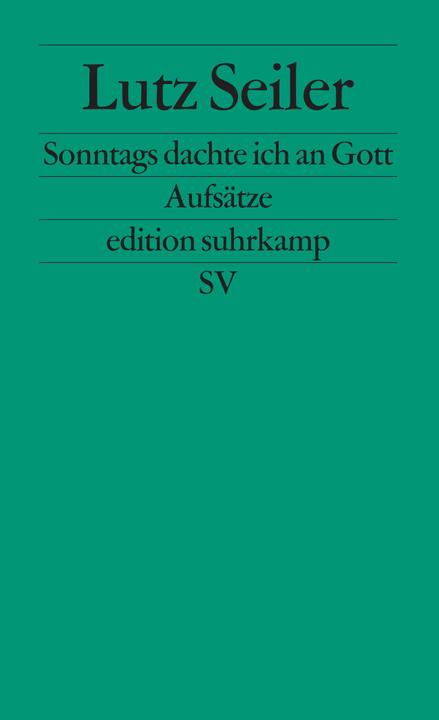 Produktbild Sonntags dachte ich an Gott (Deutsch, Lutz Seiler, 2004)