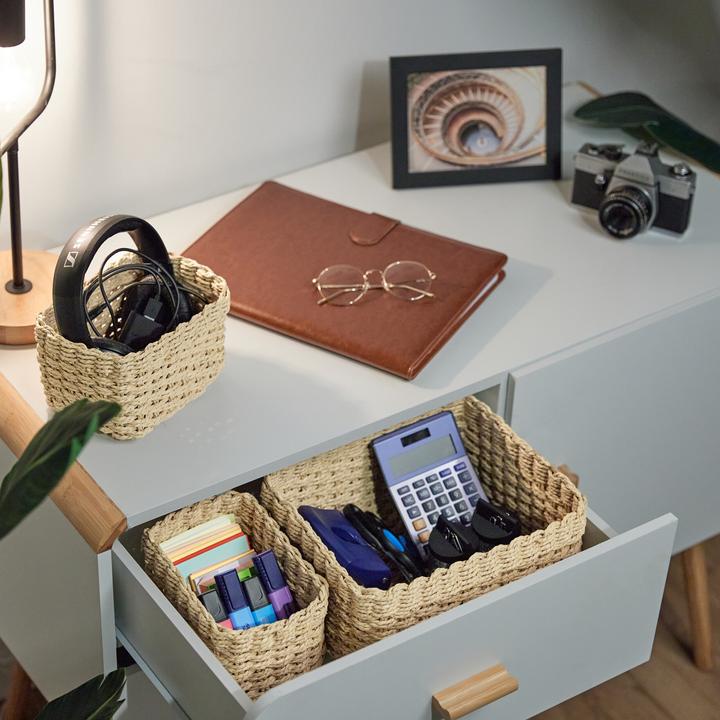 Actual product image Relaxdays 3x storage baskets (1 x, 29 x 22 x 14 cm)