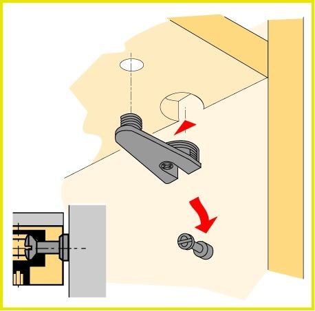 Actual product image Hettich Eccentric connecting fitting VB 36 (Connection fitting, 1 pcs.)