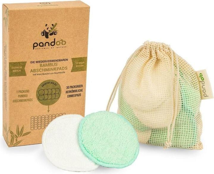 Actual product image Pandoo Make-up remover pads (10x)