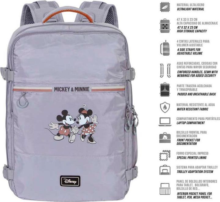 Actual product image Karactermania Large Mercury Travel Backpack 47x23x33cm Face