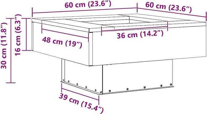 Image du produit vidaXL Foyer (60 cm)