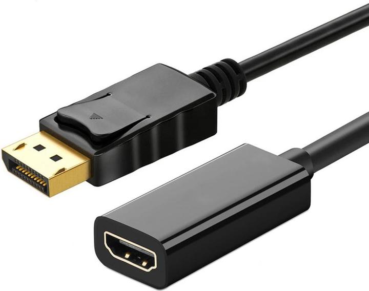 Actual product image Montiss Adapter DisplayPort v1.4 - HDMI v2.0 MT068 Black (HDMI, 20 cm)