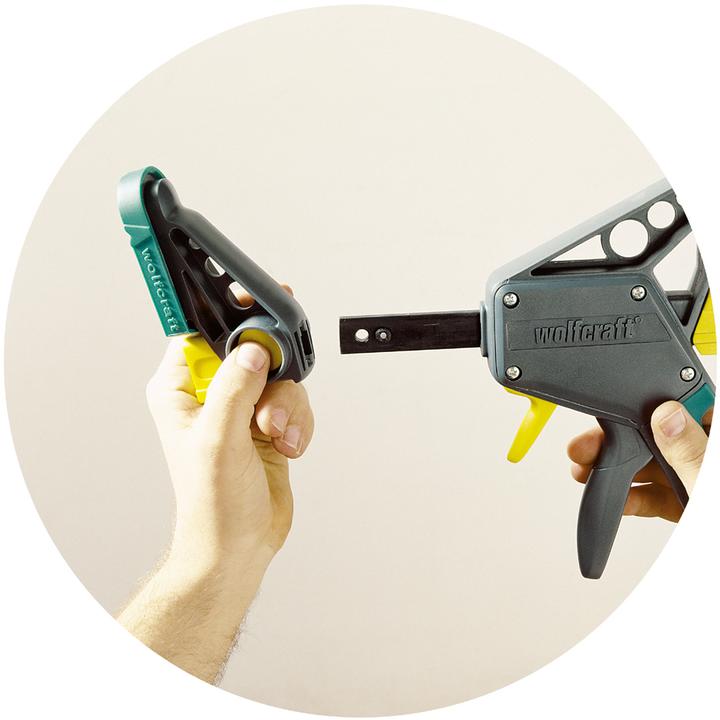 Produktbild wolfcraft Einhandzwinge EHZ „PRO“ 100/700 mm (700 mm)
