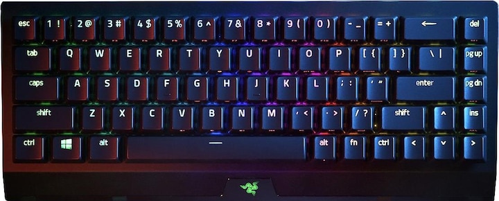 Actual product image Razer BlackWidow V3 Mini HyperSpeed (DE, Wireless, Cable)