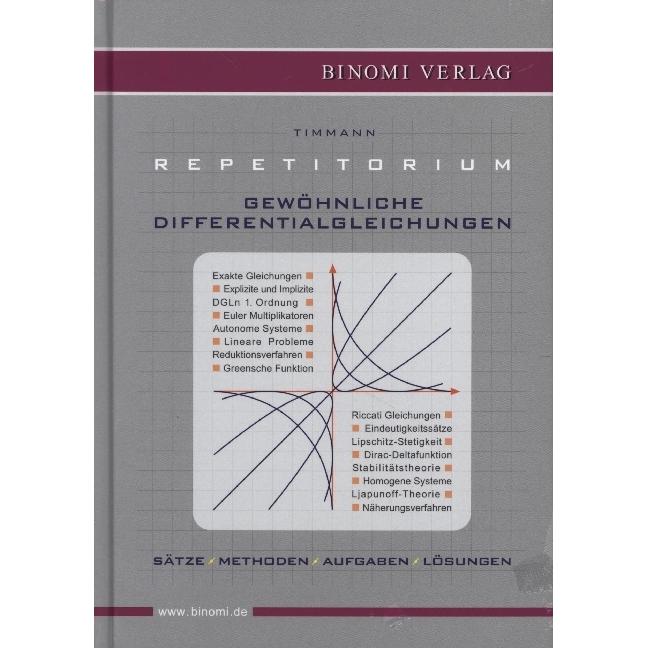 Repetitorium der gewöhnlichen Differenzialgleichungen, Schulbücher von Steffen Timmann