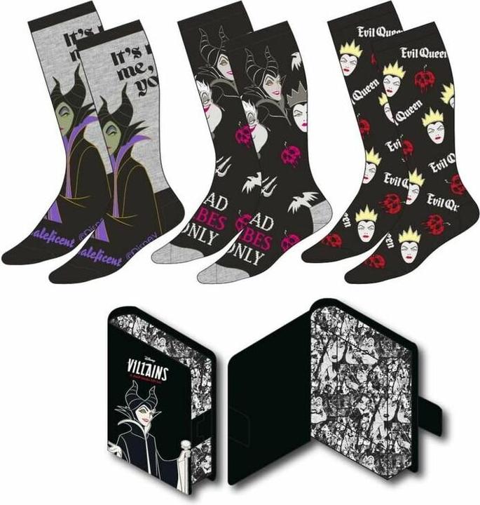 Produktbild Cerda DISNEY VILLAINS - Pack de 3 Paires de Chaussettes (Taille 36-43) (3er Pack, 36 - 43)