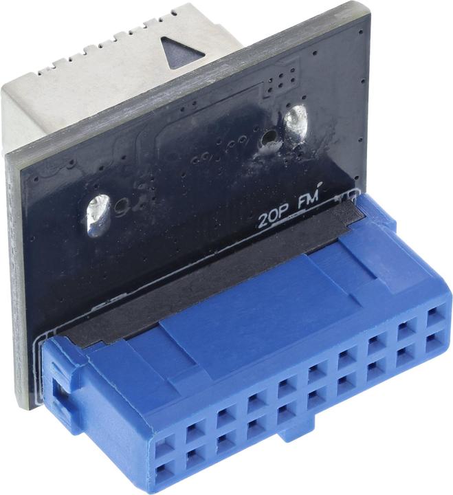 Produktbild InLine ® USB 3.0 zu USB 3.1 Frontpanel Key-A Adapter intern