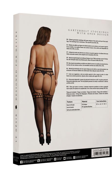 Produktbild Le Désir Garterbelt stockings with open design - OSX