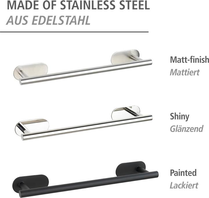 Actual product image Wenko Towel rail Orea black, matt