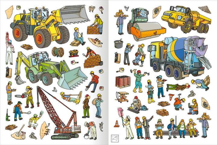 Produktbild Mein XL Sticker-Poster Baustelle (250 Sticker)