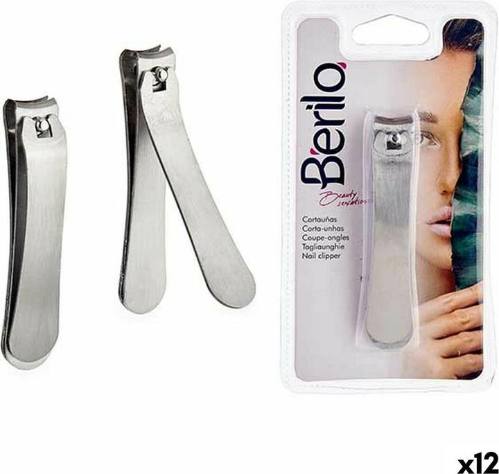 Produktbild Berilo Nagelknipser 1703240 Silberfarben Metall (12 Stück)