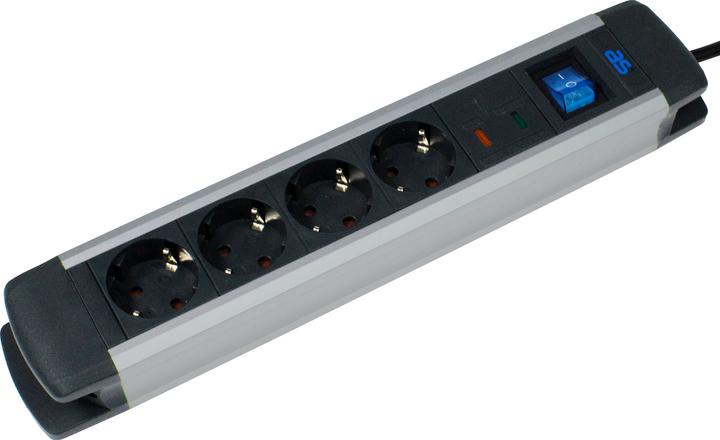 Actual product image As - Schwabe 18364 Surge protection socket strip protective contact (4 x, CEE 7/3, 1.50 m)