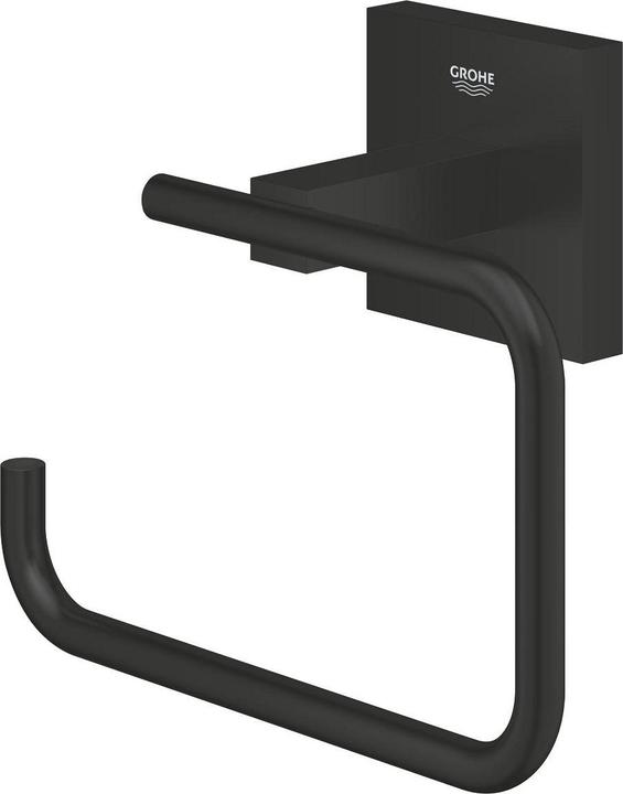 Immagine prodotto Grohe Porta rotolo di carta igienica Start Cube QuickFix, colla o trapano, nero opaco