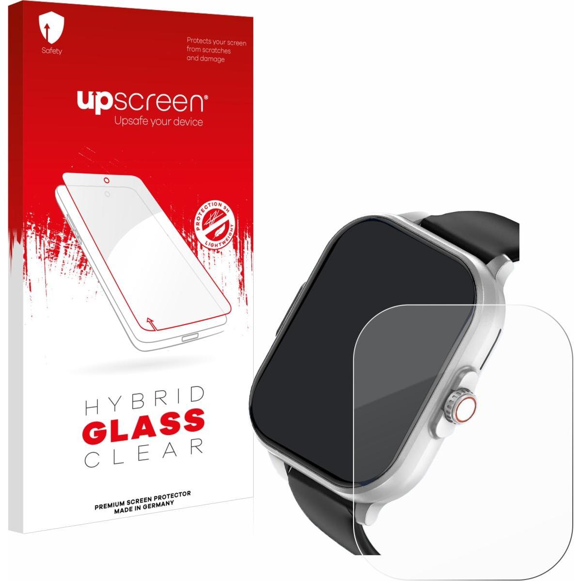 upscreen Schutzglas Schutzfolie Displayschutz Display Schutz Glas Folie klar, Smartwatch Schutzfolie, Transparent