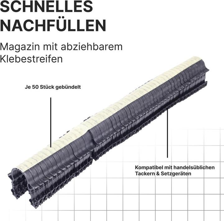 Produktbild Sanpro Tackernadeln, Heizrohrhalter für Fussbodenheizung, Anzahl 10.000 Stück